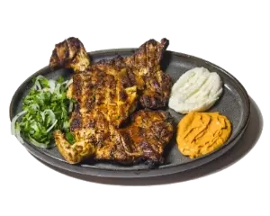 Deboned whole chicken platter