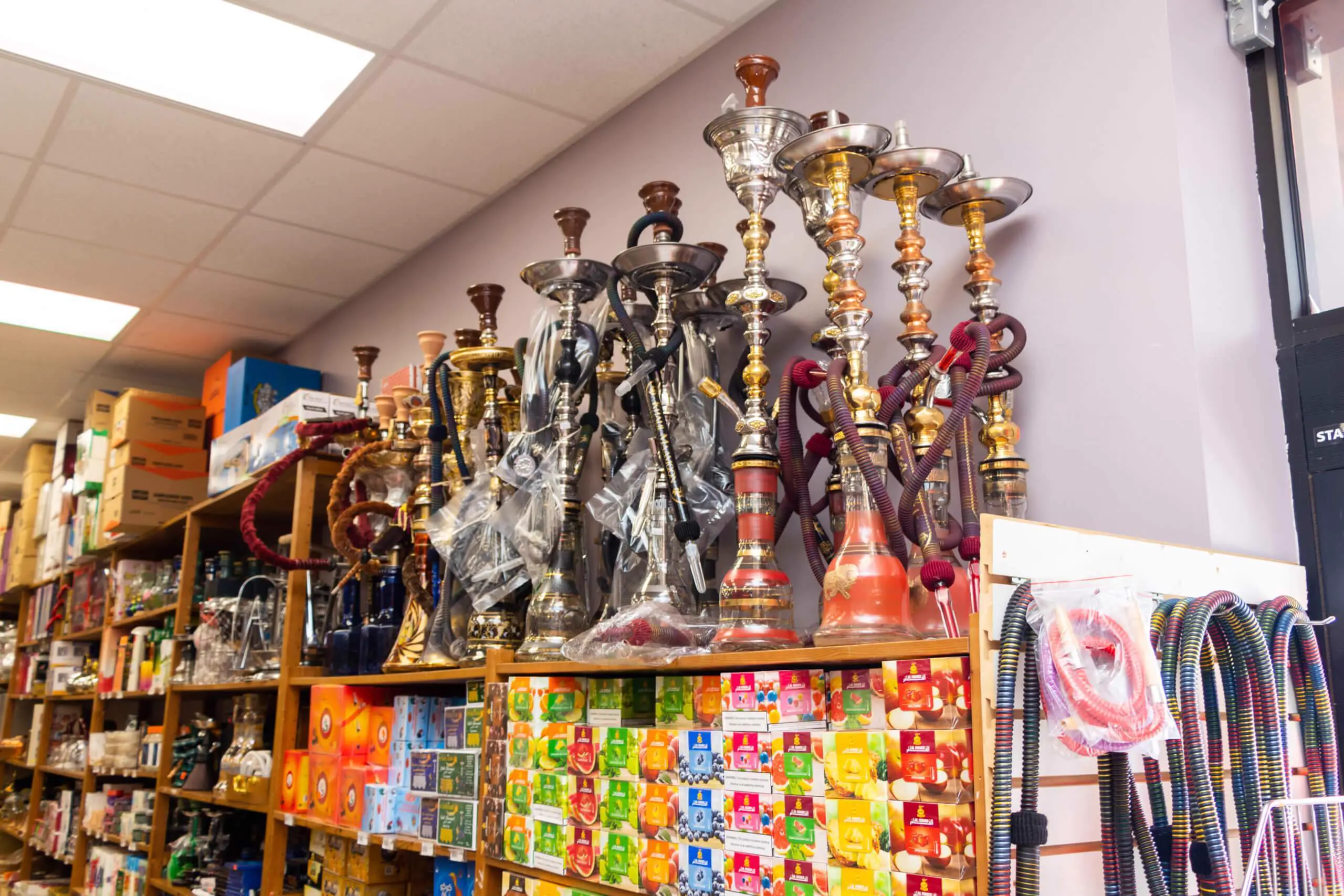 Premium hookahs available at Al Baraka in Raleigh