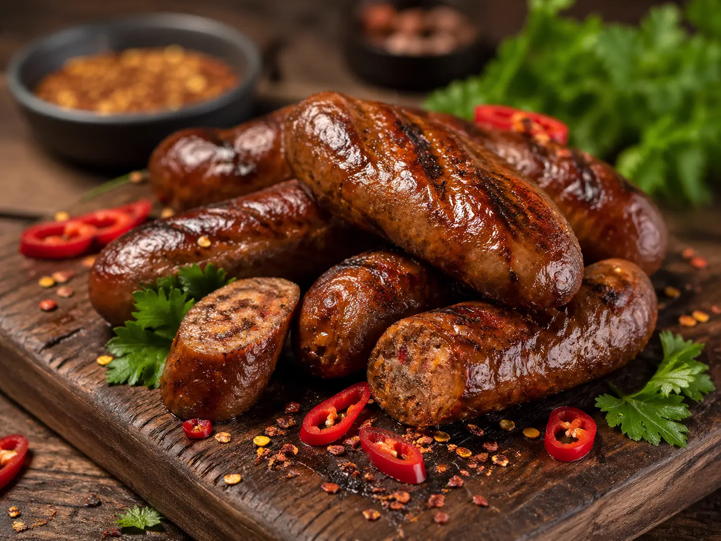 Bold Spiced Beef Sausages