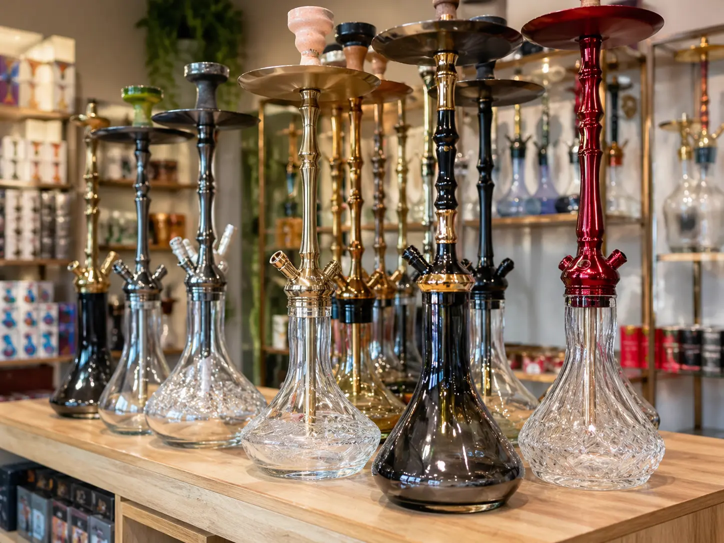 Glass & Metal Hookahs