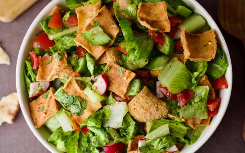 This is a picture of a Fattoush Salad